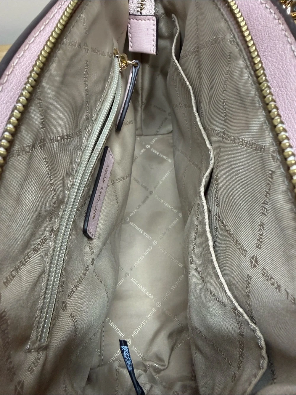 Michael Kors Ellis Small Leather Satchel Blush Pink EUC $298